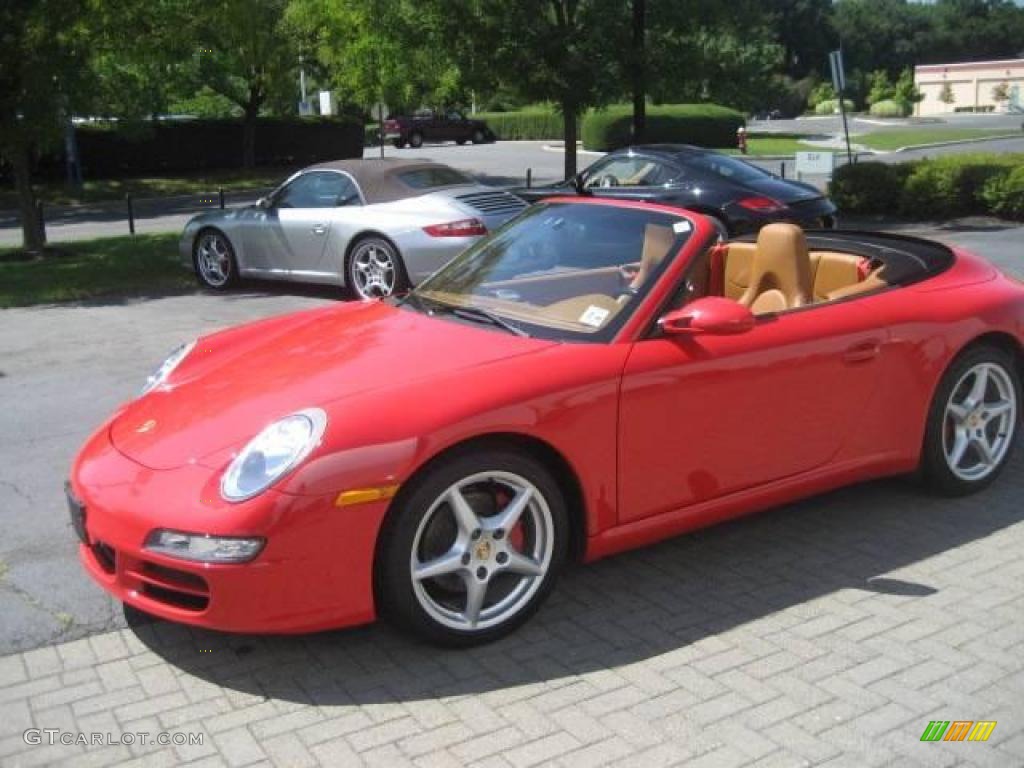 2006 911 Carrera Cabriolet - Guards Red / Natural Brown photo #30