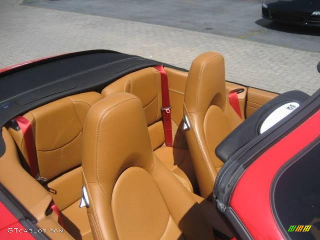 2006 911 Carrera Cabriolet - Guards Red / Natural Brown photo #32