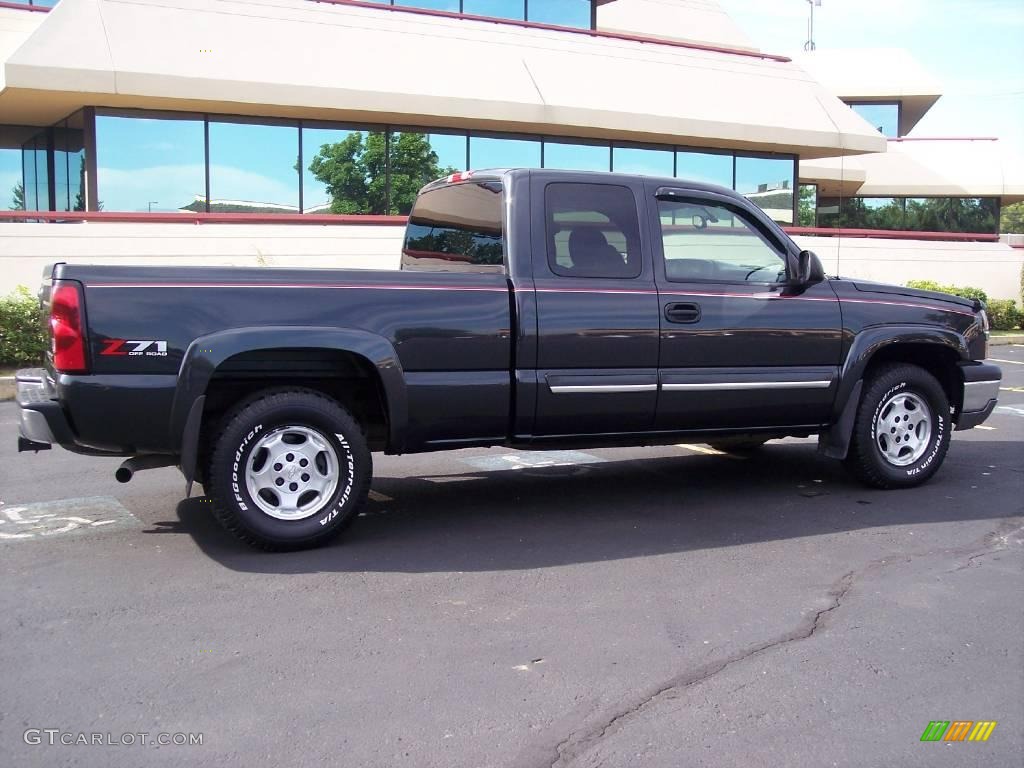 2004 Silverado 1500 Z71 Extended Cab 4x4 - Dark Gray Metallic / Dark Charcoal photo #21