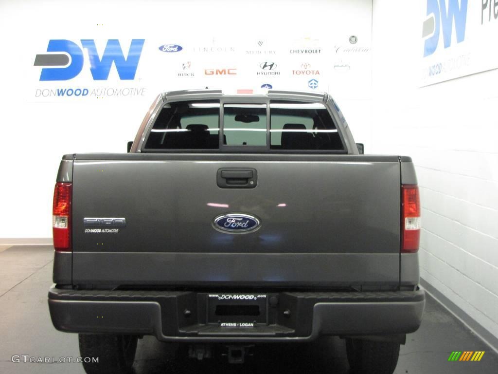 2005 F150 FX4 SuperCab 4x4 - Dark Shadow Grey Metallic / Black photo #7