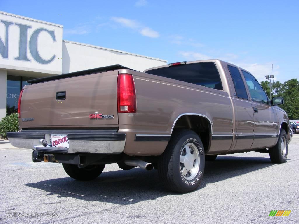 1997 Sierra 1500 SLE Extended Cab - Light Autumnwood Metallic / Neutral photo #8