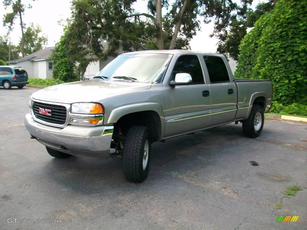 2002 Sierra 1500 HD SLE Crew Cab - Pewter Metallic / Graphite photo #7