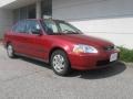 1997 Inza Red Pearl Honda Civic LX Sedan #17327278