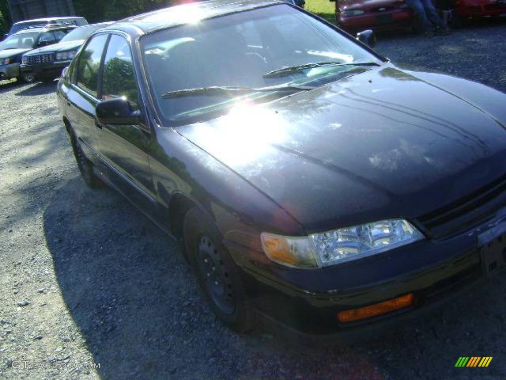 1995 Accord EX Sedan - Granada Black Pearl / Gray photo #17