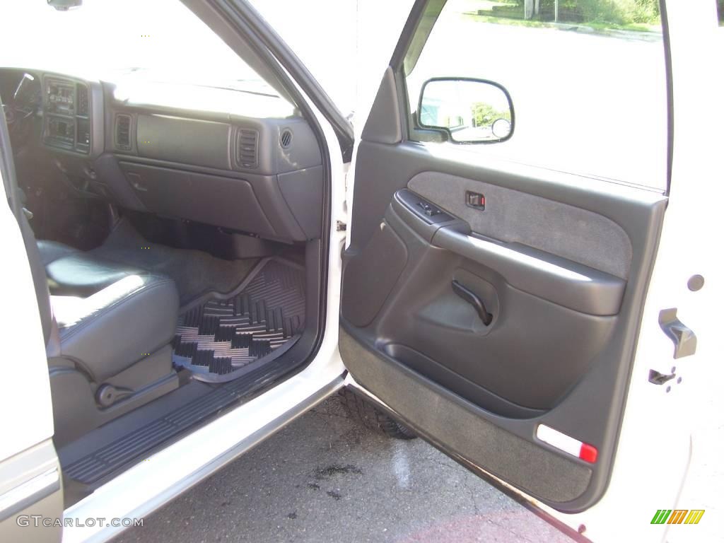 2003 Sierra 1500 SLT Extended Cab 4x4 - Summit White / Dark Pewter photo #20