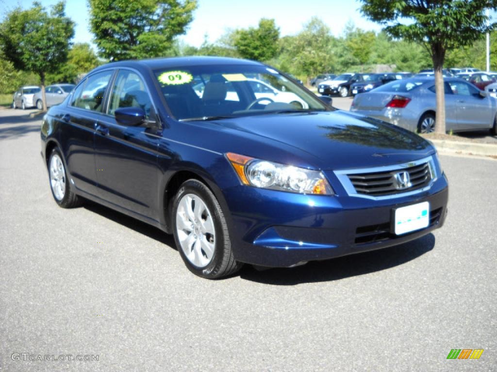 2009 Accord EX Sedan - Royal Blue Pearl / Gray photo #1