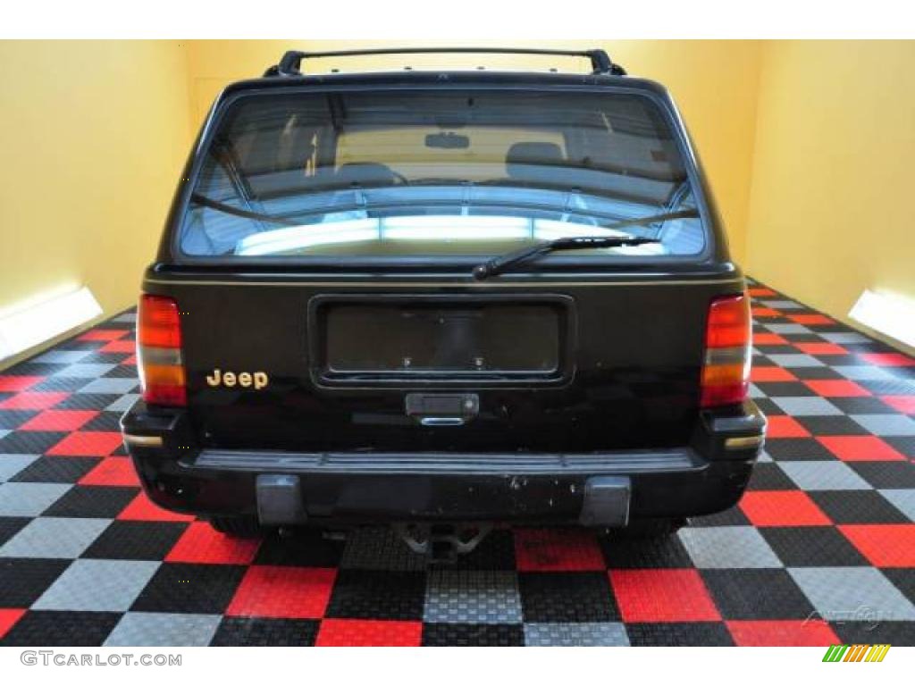1994 Grand Cherokee Limited 4x4 - Black / Gray photo #5