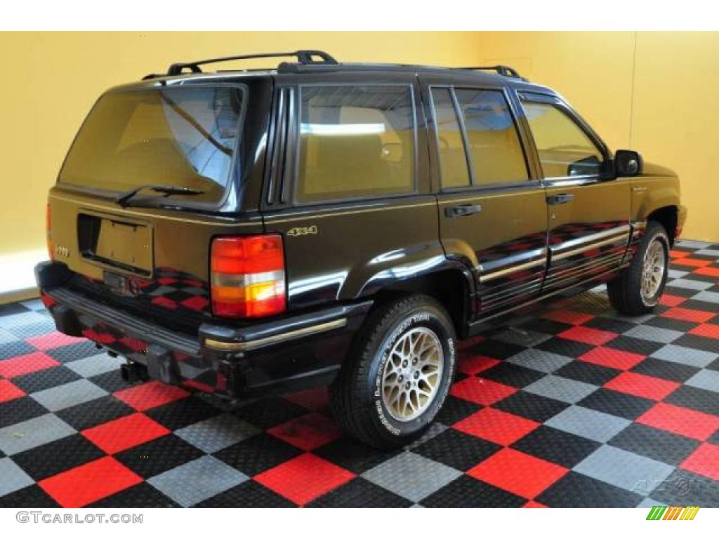 1994 Grand Cherokee Limited 4x4 - Black / Gray photo #6