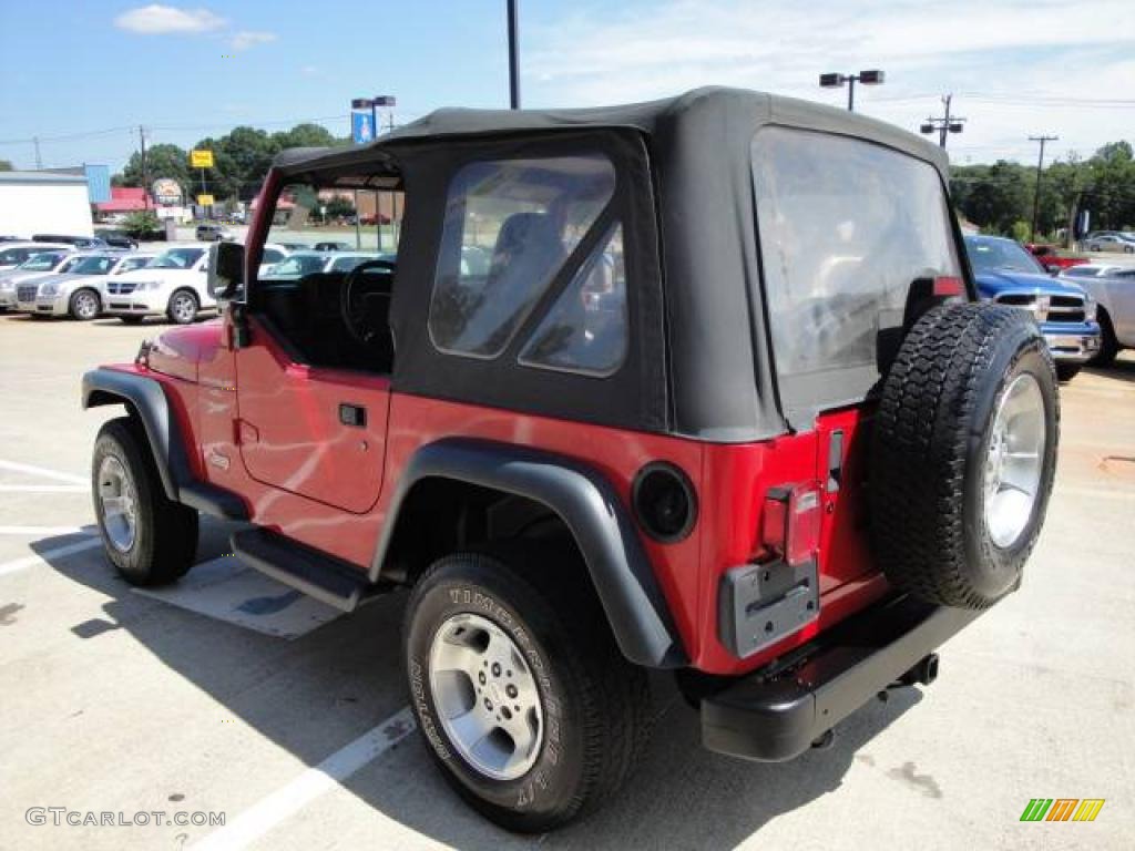 2000 Wrangler Sport 4x4 - Flame Red / Agate photo #5