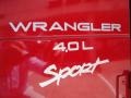 2000 Flame Red Jeep Wrangler Sport 4x4  photo #24