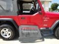 2000 Flame Red Jeep Wrangler Sport 4x4  photo #25