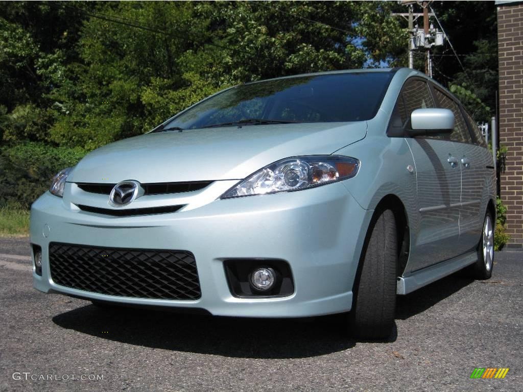 2006 MAZDA5 Sport - Stellar Silver Mica / Black photo #4