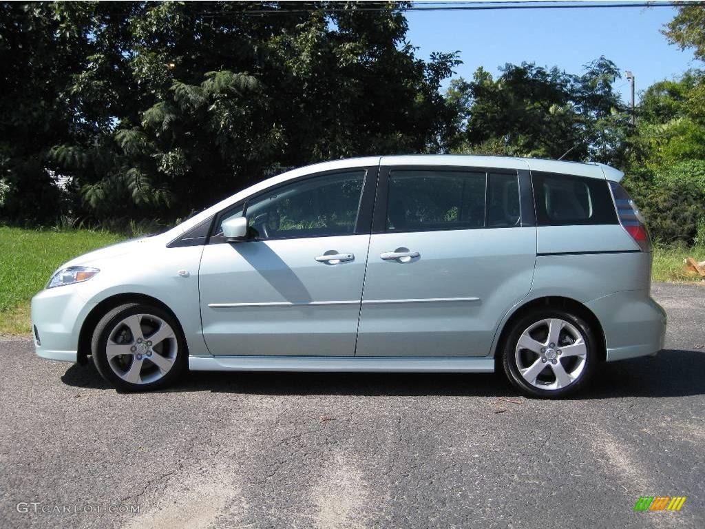 2006 MAZDA5 Sport - Stellar Silver Mica / Black photo #5