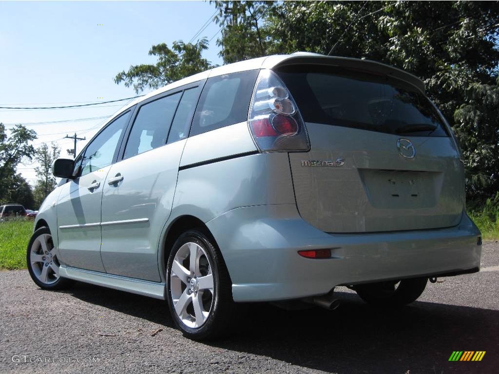 2006 MAZDA5 Sport - Stellar Silver Mica / Black photo #6