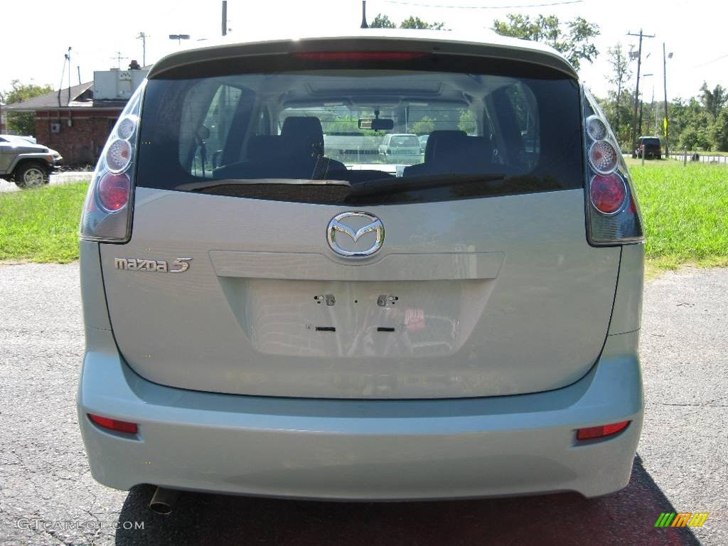 2006 MAZDA5 Sport - Stellar Silver Mica / Black photo #7