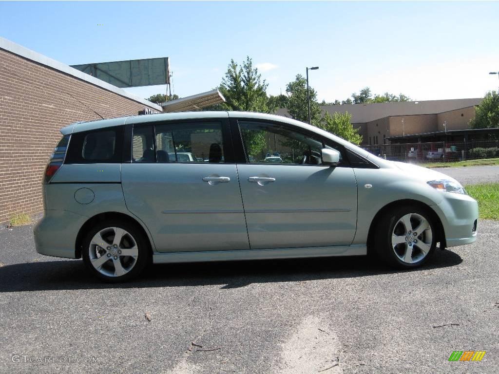 2006 MAZDA5 Sport - Stellar Silver Mica / Black photo #9
