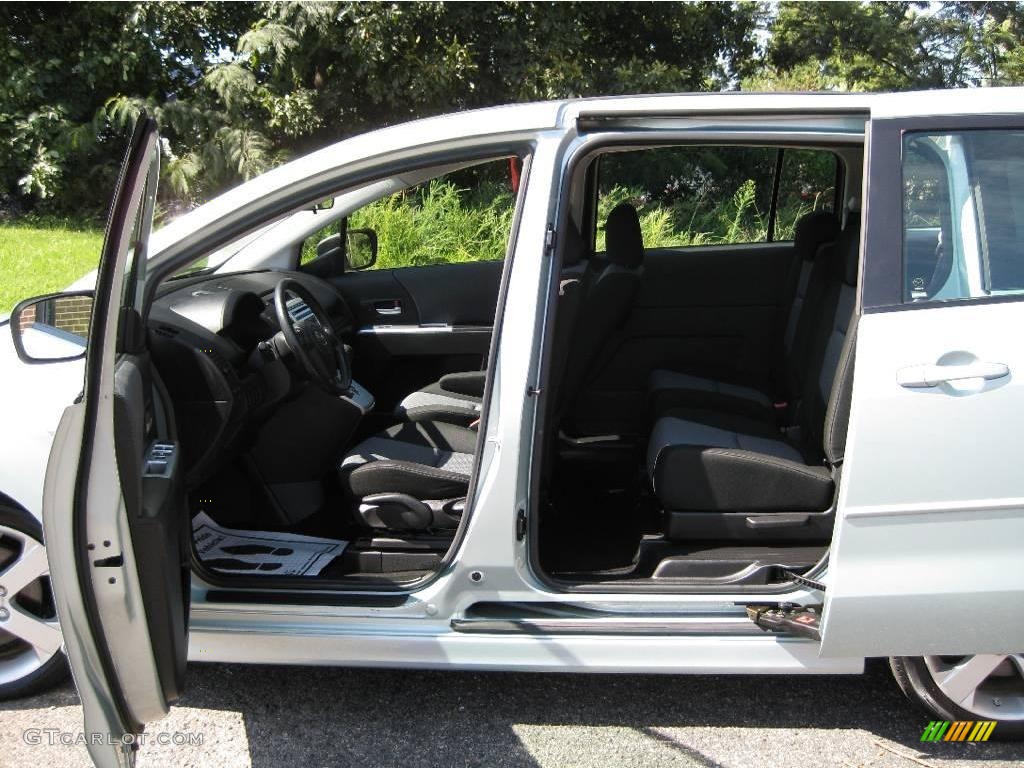 2006 MAZDA5 Sport - Stellar Silver Mica / Black photo #17