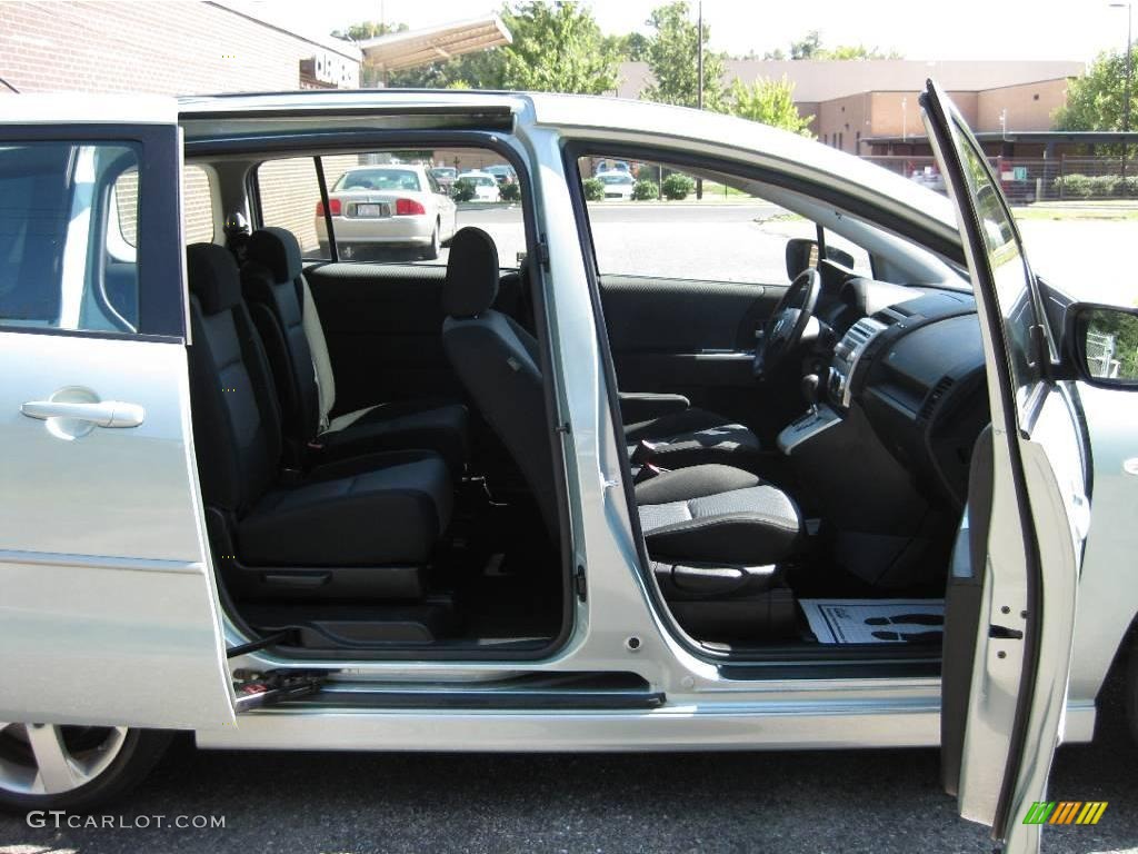 2006 MAZDA5 Sport - Stellar Silver Mica / Black photo #24