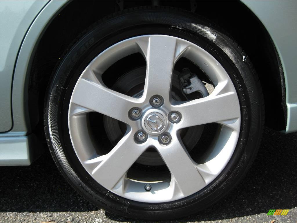2006 MAZDA5 Sport - Stellar Silver Mica / Black photo #27