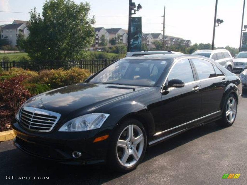 2008 S 550 Sedan - Black / Cashmere/Savanna photo #1