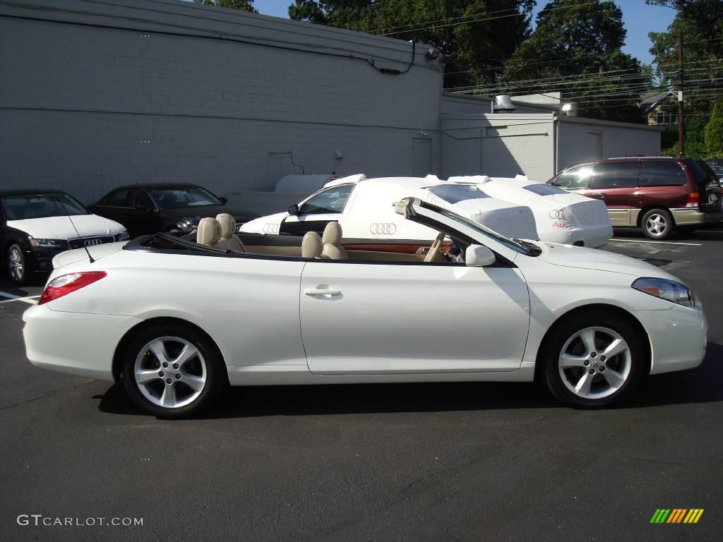 2007 Solara SLE V6 Convertible - Blizzard White Pearl / Ivory photo #6