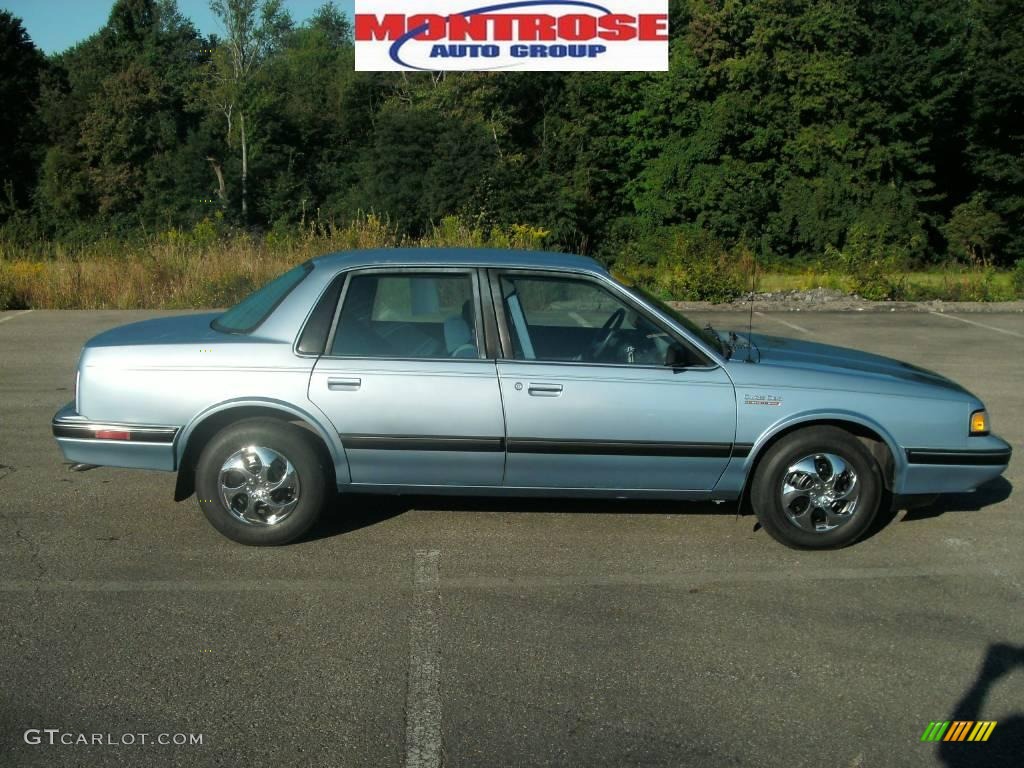 1991 Cutlass Ciera SL Sedan - Light Sapphire Blue Metallic / Blue photo #1