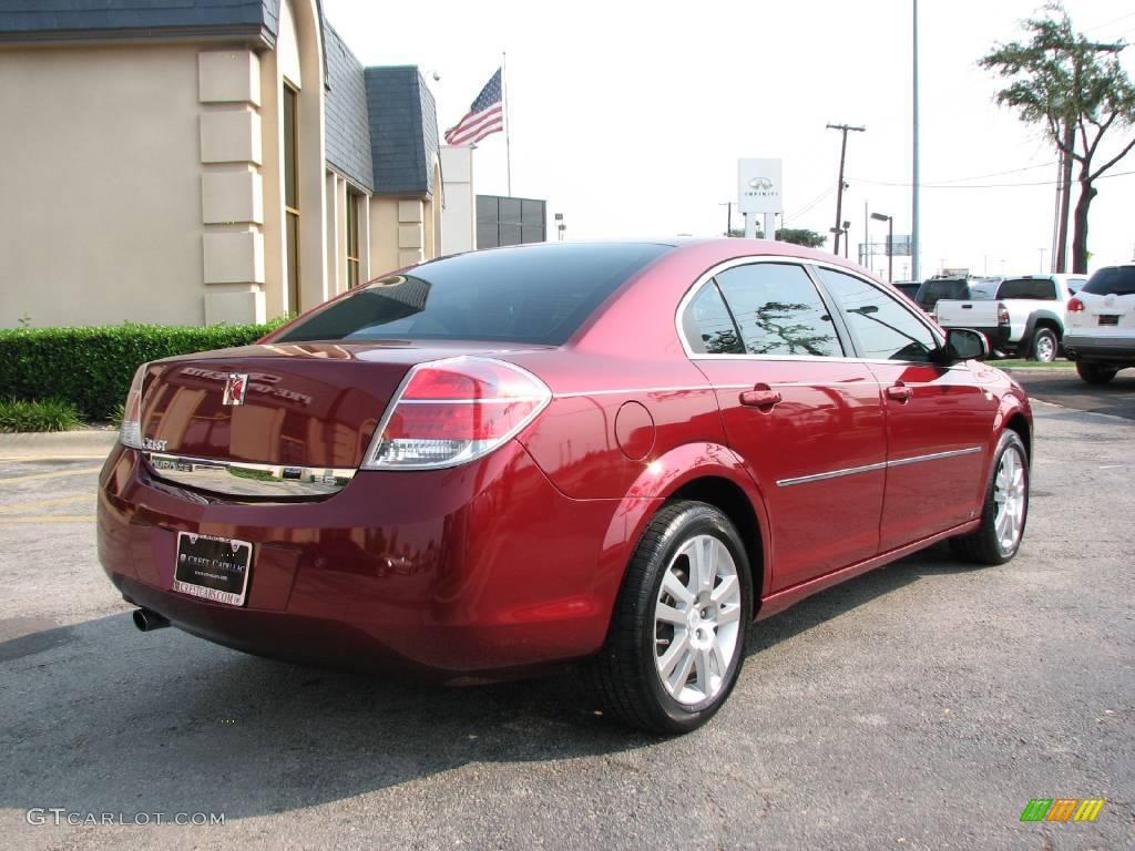 2008 Aura XE 3.5 - Red Jewel / Gray photo #6