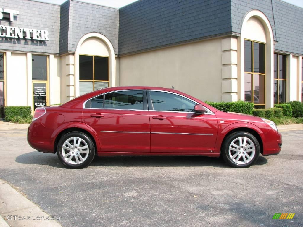 2008 Aura XE 3.5 - Red Jewel / Gray photo #7