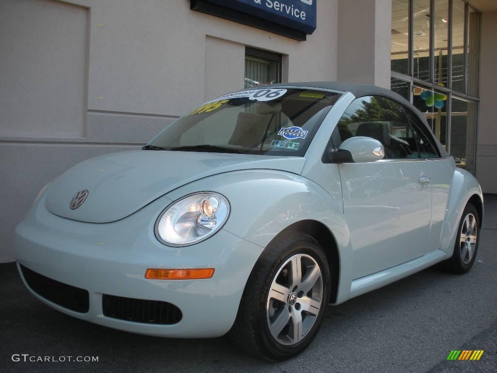 2006 New Beetle 2.5 Convertible - Aquarius Blue / Grey photo #2