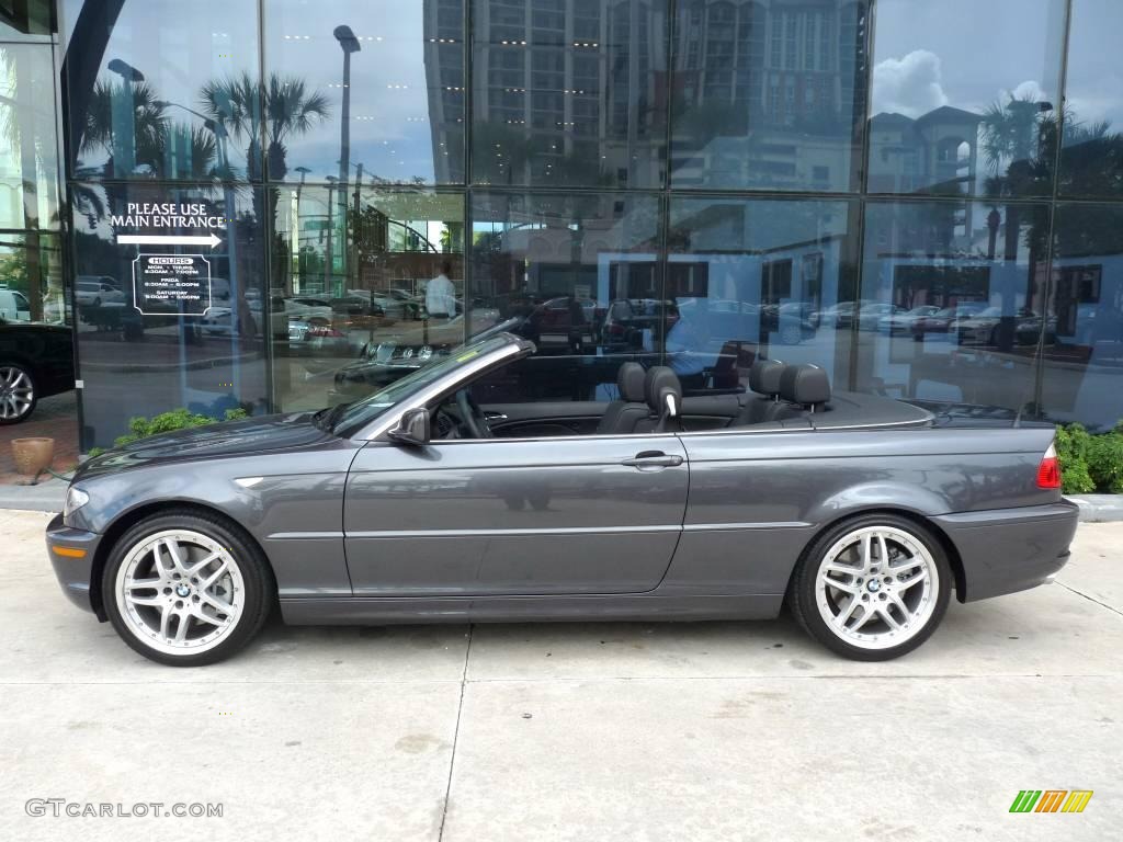 2006 3 Series 330i Convertible - Sparkling Graphite Metallic / Black photo #3