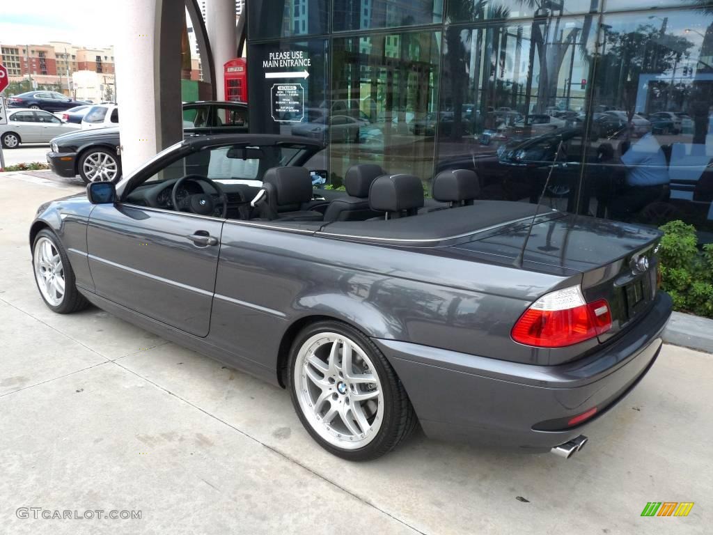 2006 3 Series 330i Convertible - Sparkling Graphite Metallic / Black photo #4