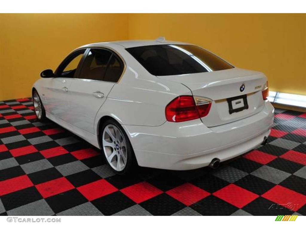 2007 3 Series 335i Sedan - Alpine White / Terra/Black Dakota Leather photo #4