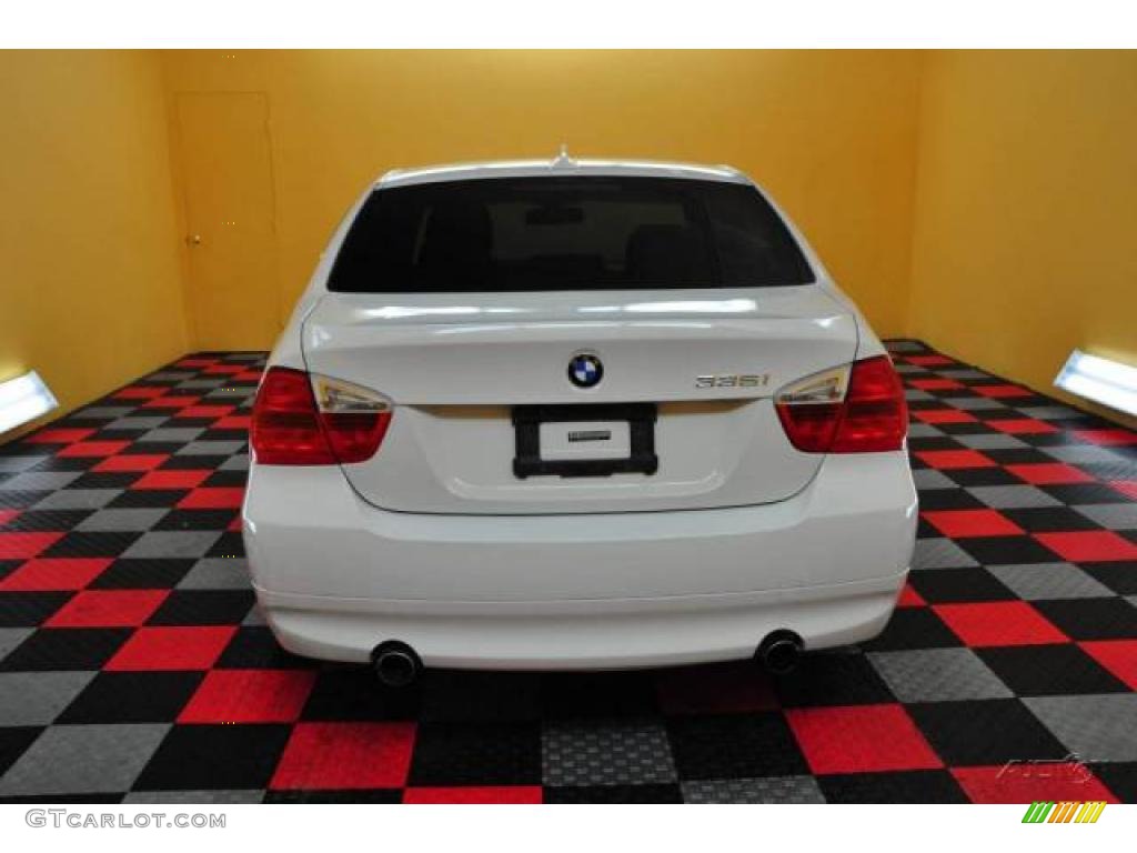 2007 3 Series 335i Sedan - Alpine White / Terra/Black Dakota Leather photo #5