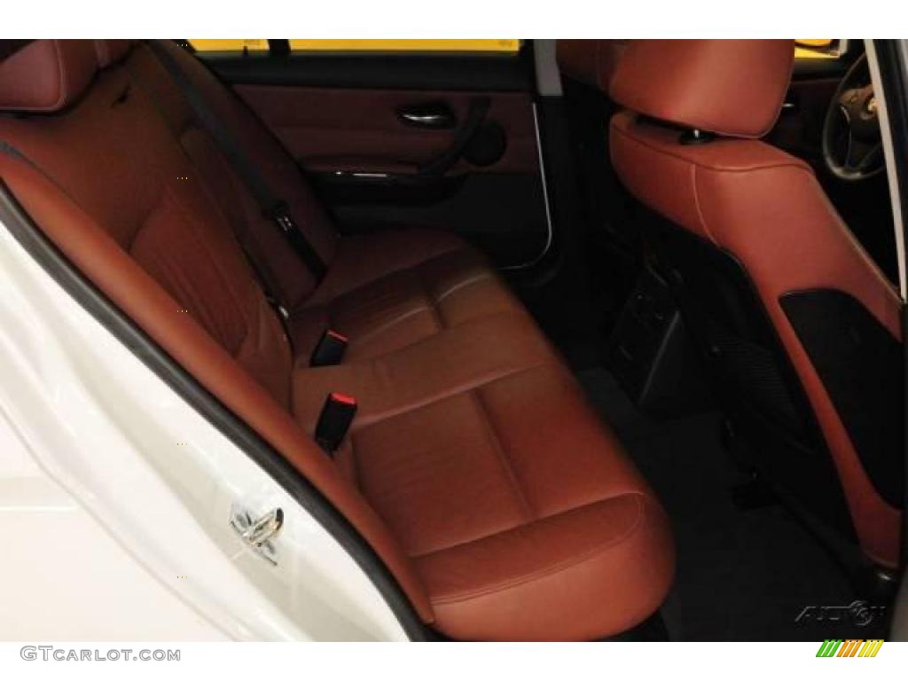 2007 3 Series 335i Sedan - Alpine White / Terra/Black Dakota Leather photo #17