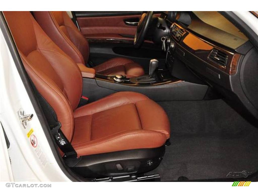 2007 3 Series 335i Sedan - Alpine White / Terra/Black Dakota Leather photo #18