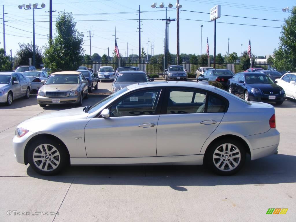 2007 3 Series 328i Sedan - Titanium Silver Metallic / Black photo #5