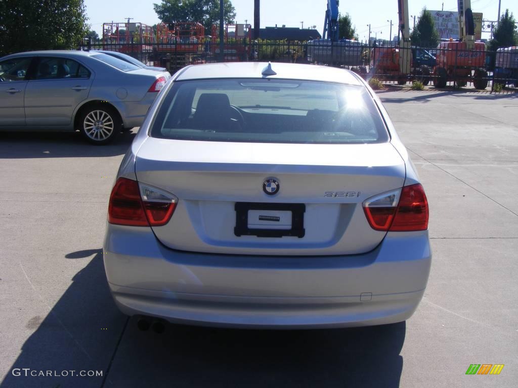 2007 3 Series 328i Sedan - Titanium Silver Metallic / Black photo #6