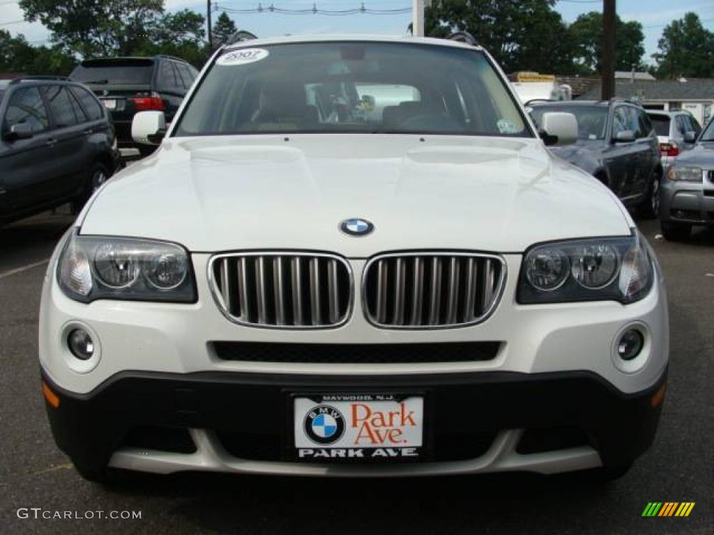 2007 X3 3.0si - Alpine White / Sand Beige photo #3