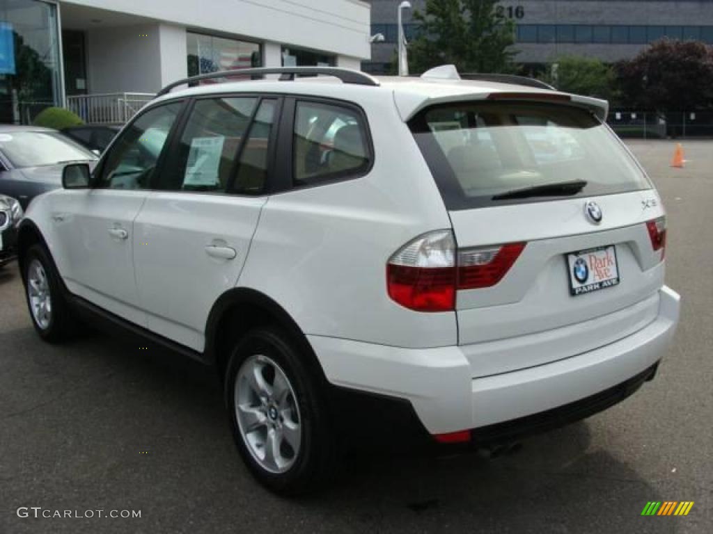 2007 X3 3.0si - Alpine White / Sand Beige photo #6
