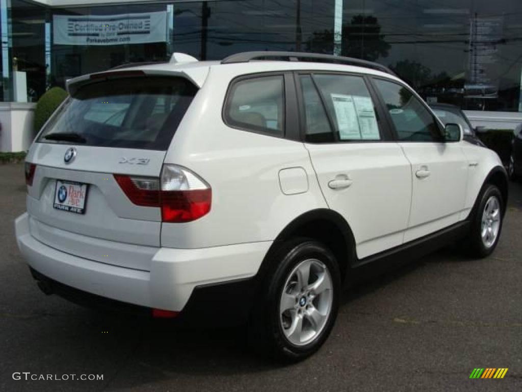 2007 X3 3.0si - Alpine White / Sand Beige photo #8