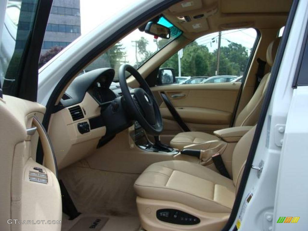 2007 X3 3.0si - Alpine White / Sand Beige photo #10