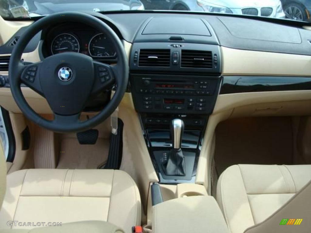 2007 X3 3.0si - Alpine White / Sand Beige photo #12