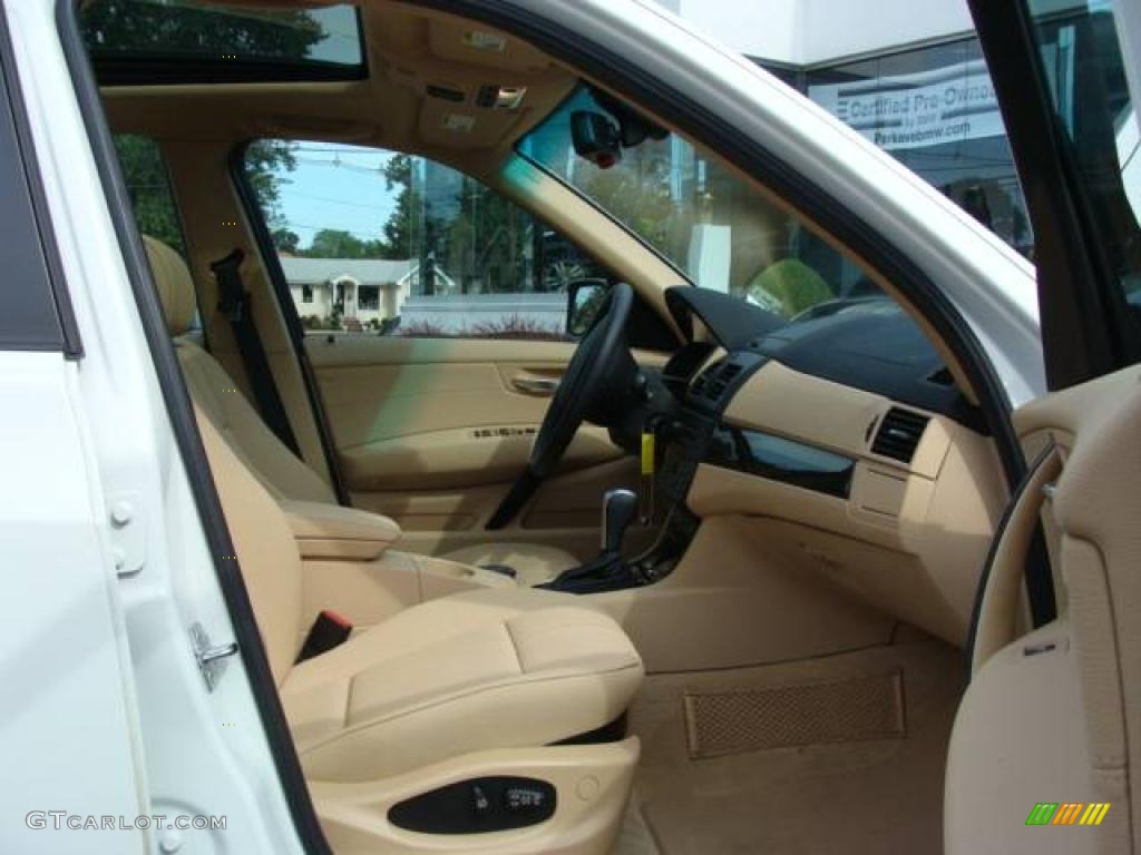 2007 X3 3.0si - Alpine White / Sand Beige photo #22