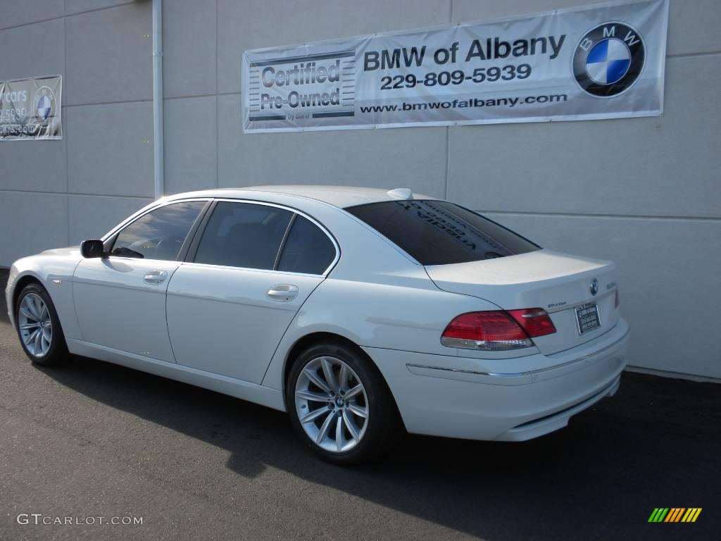 2007 7 Series 750Li Sedan - Alpine White / Beige photo #3