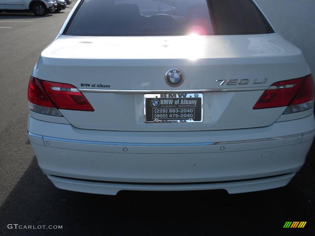 2007 7 Series 750Li Sedan - Alpine White / Beige photo #4