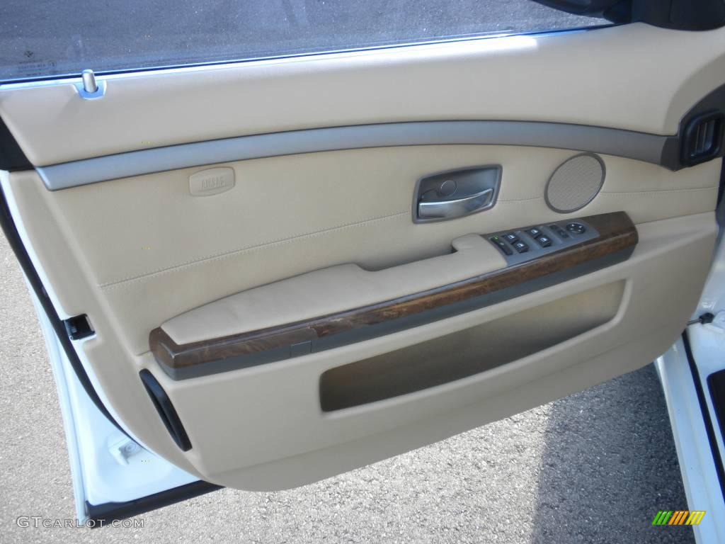 2007 7 Series 750Li Sedan - Alpine White / Beige photo #7