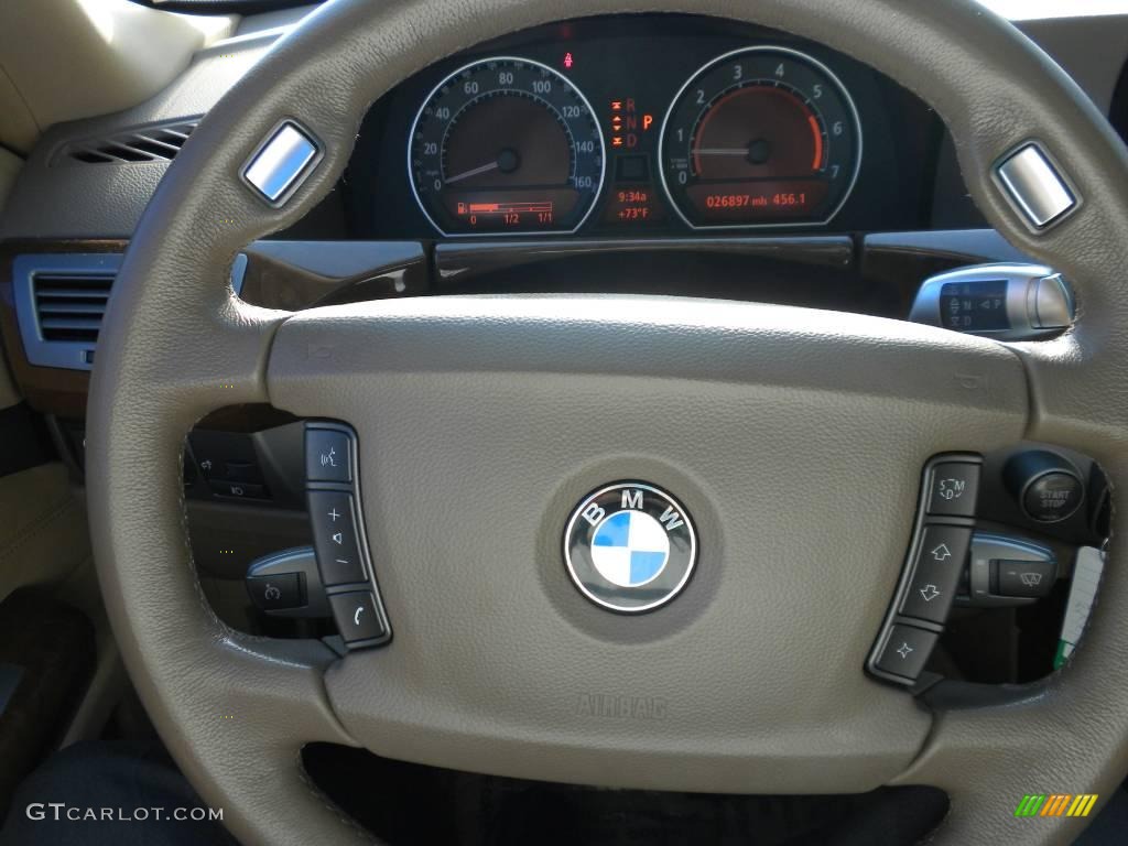 2007 7 Series 750Li Sedan - Alpine White / Beige photo #15
