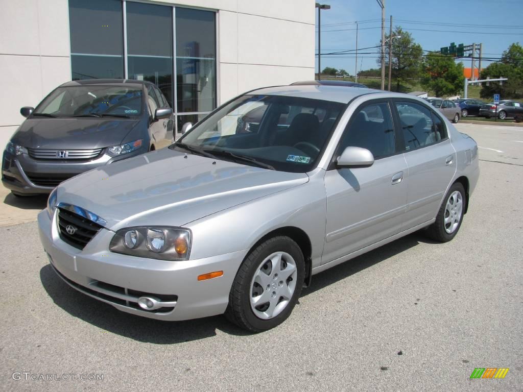 2006 Elantra GLS Sedan - Sterling Silver / Gray photo #2