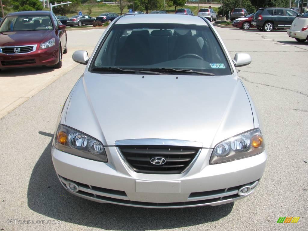 2006 Elantra GLS Sedan - Sterling Silver / Gray photo #7