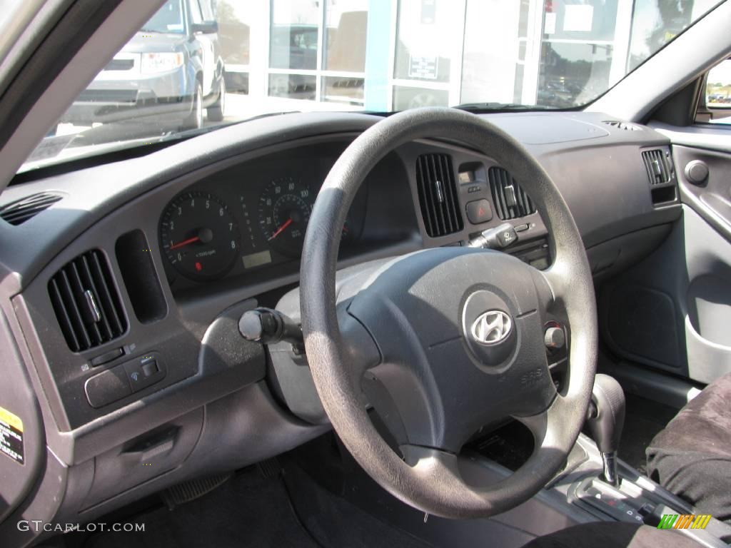 2006 Elantra GLS Sedan - Sterling Silver / Gray photo #8